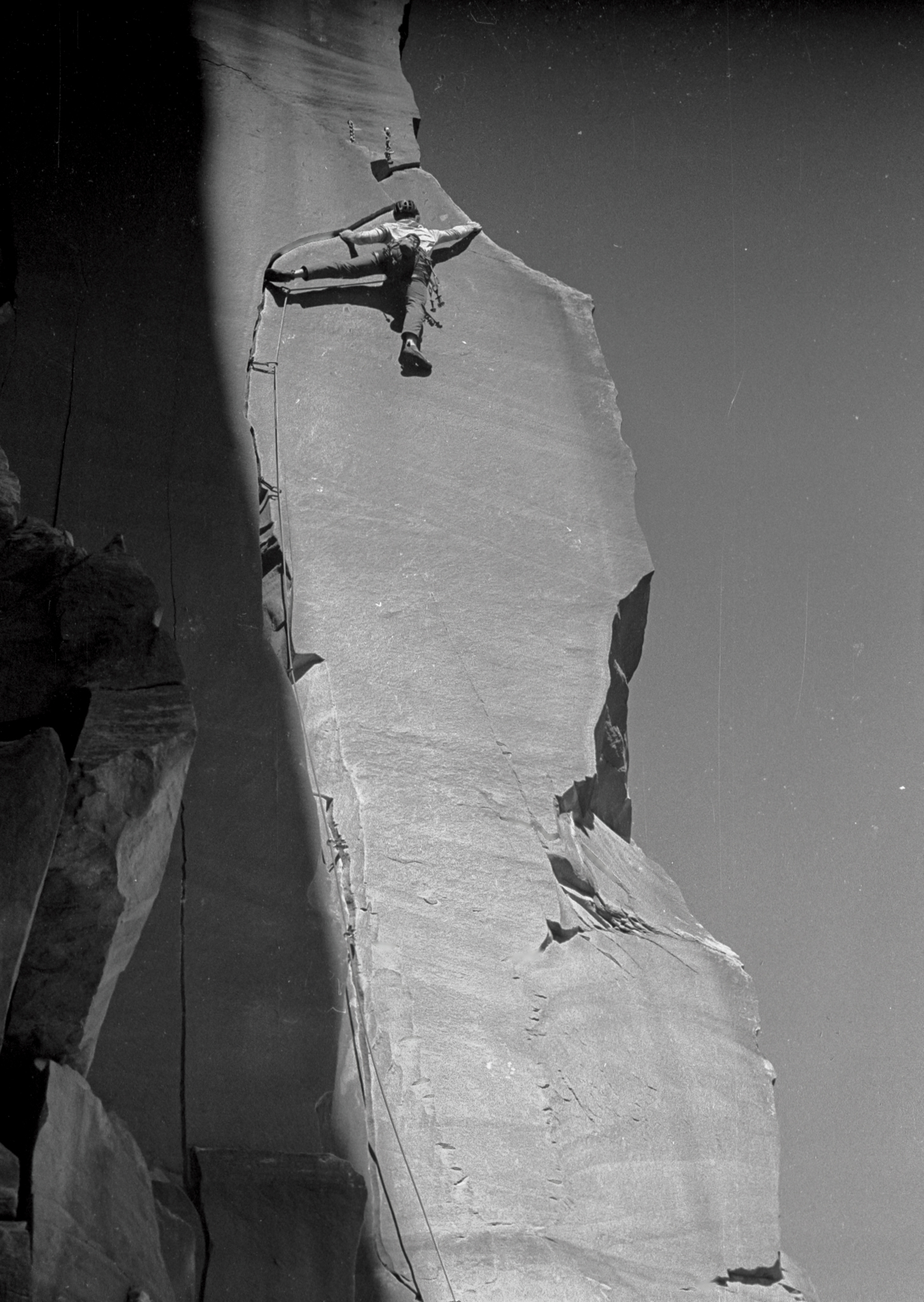 Charlie Marks Climber in the Desert